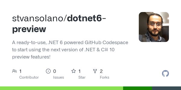 NET 6 preview repo link -Image